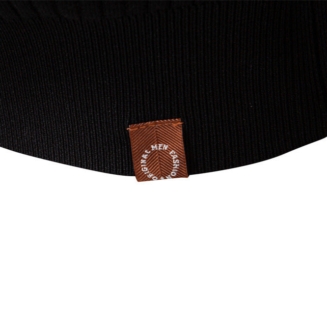 Herren Strickpullover mit feinem Rippenmuster und modischem Knopfdetail Echoarchiv
