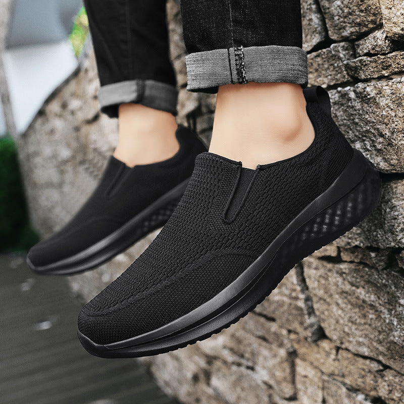 Unisex nan nahtloser Schlupfsneaker mit viskoelastischem Fußbett, flexibler Dämpfungssohle und atmungsaktivem Strickoberteil Echo Archiv