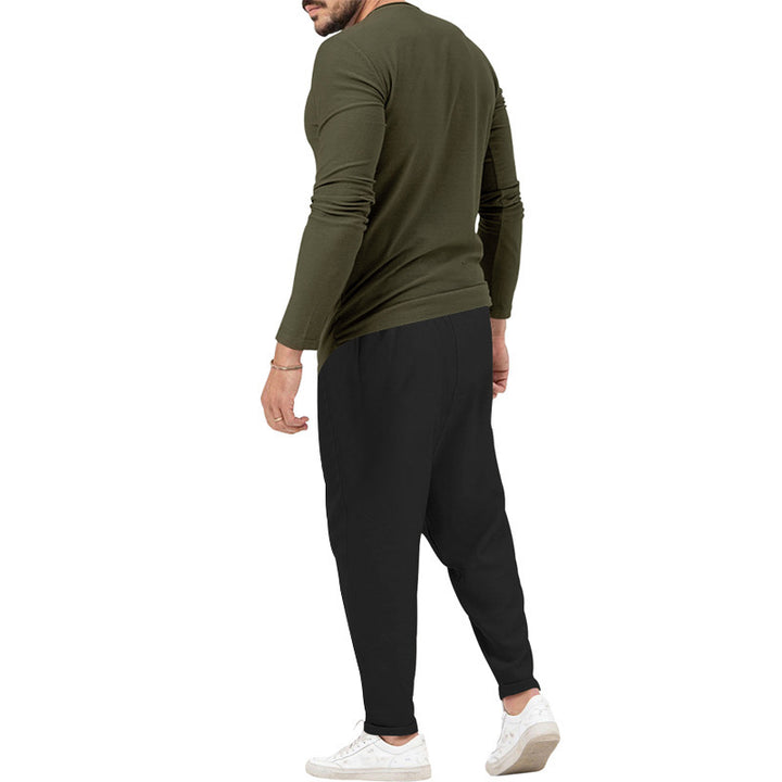 Herren lässiges Langarmshirt und bequeme Jogginghose Echoarchiv
