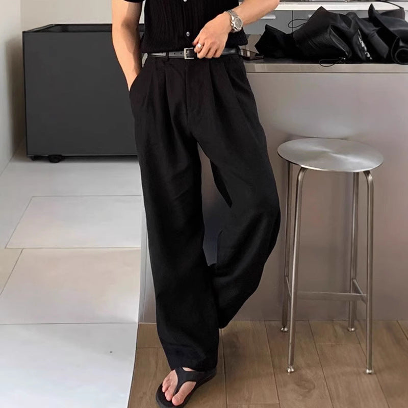 Herren Elegante und bequeme Leinenhose Echo Archiv