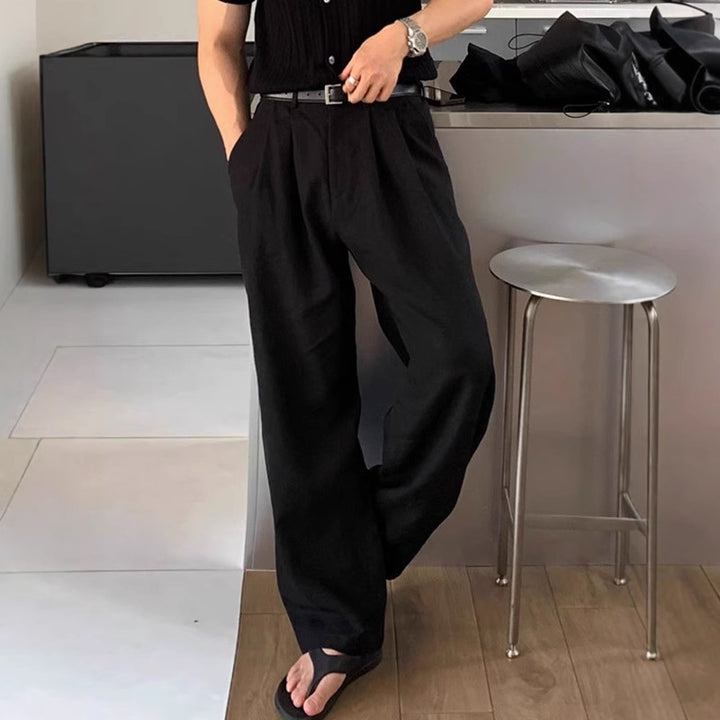 Herren Elegante und bequeme Leinenhose Echo Archiv