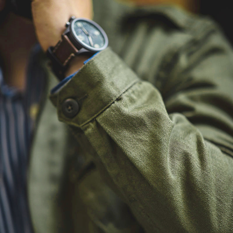 Herren robuste Utility-Jacke mit großzügigen Taschen und verstärkten Nähten Echoarchiv