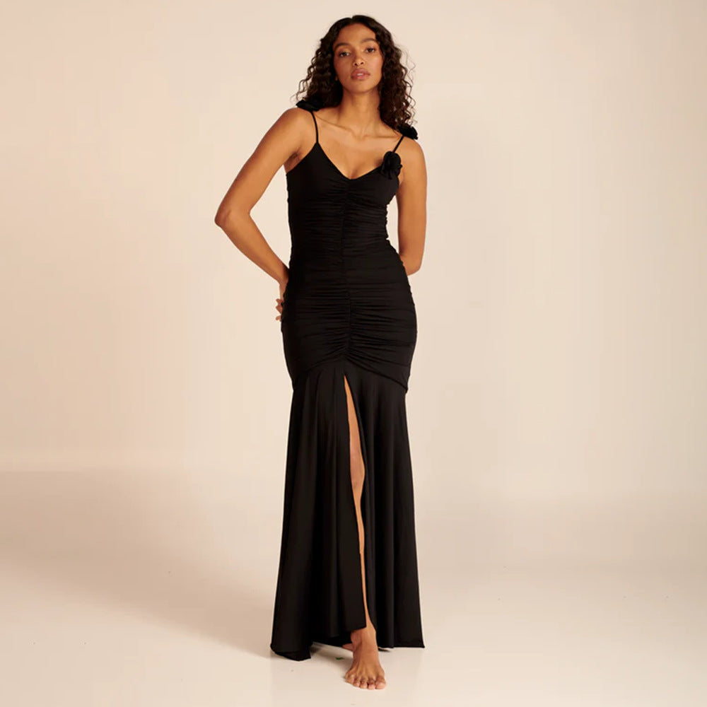 Damen Wickelkleid mit raffinierten Falten und verspielt Blumendetails Echo Archiv