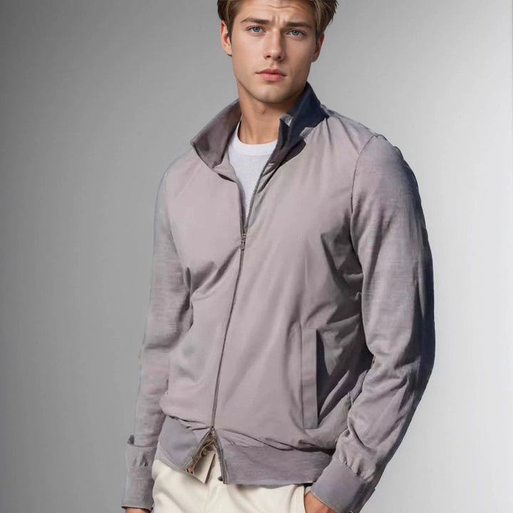 Herren sportliche Übergangsjacke mit komfortablem Stehkragen Echoarchiv