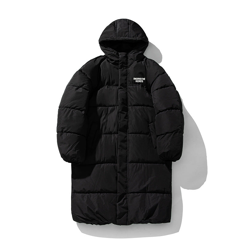 Unisex Wattierter Steppmantel mit Kapuze, Thermofutter und Tunnelzugsaum Echo Archiv