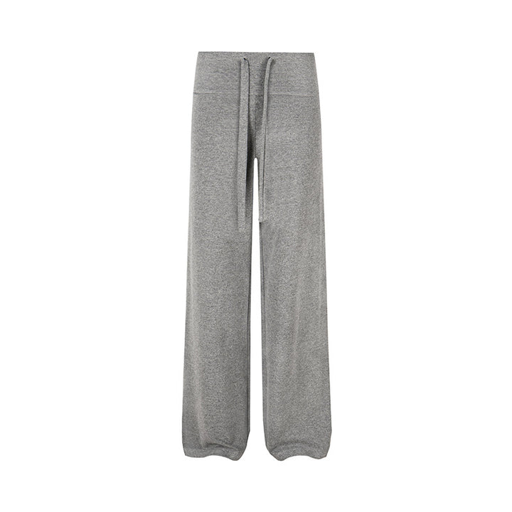 Damen Palazzo-Fleece-Hose mit hohem Komfortbund und fließendem Wide‑Leg-Schnitt Echoarchiv