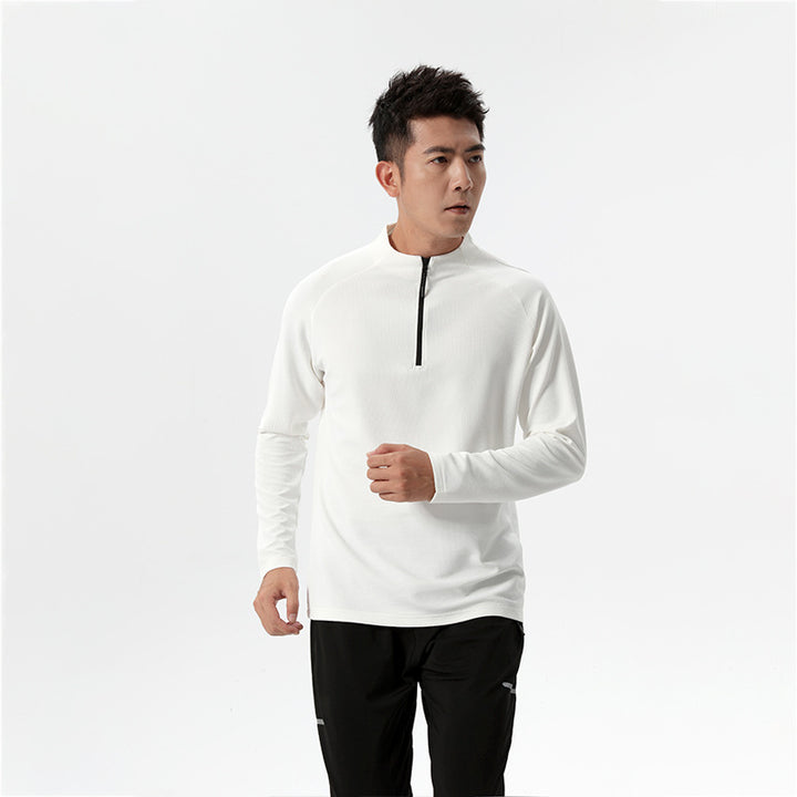 Herren Funktions-Langarmshirt mit Halbreißverschluss Echoarchiv