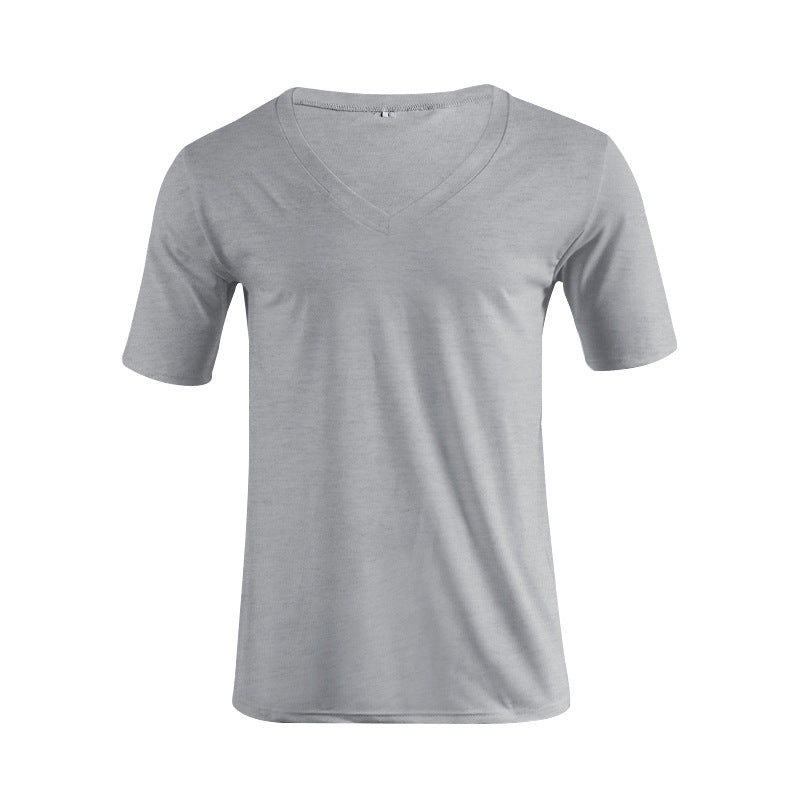 Herren nan V-Ausschnitt T‑Shirt aus feinem Jersey mit schmaler Silhouette und flachen Nähten Echo Archiv