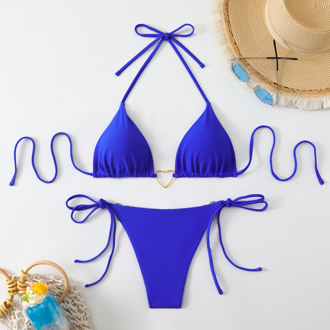 Damen Triangel-Bikini mit modischen Herz-Akzenten Echo Archiv