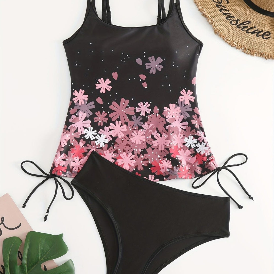 Damen Sport Tankini mit verstellbaren Trägern Echo Archiv