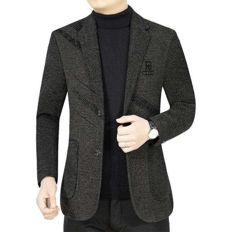 Herren Casual Slim Fit Jacke aus technischem Stoff Echoarchiv