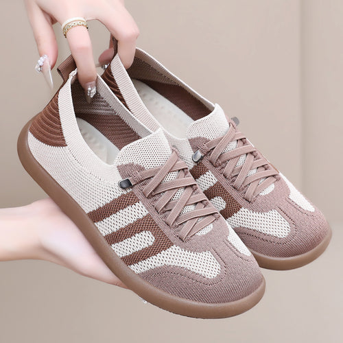 Damen nan atmungsaktiver Strick-Sneaker mit nahtlosem Sockenschaft, verstärkter Zehenkappe und flexibler EVA-Laufsohle Echo Archiv