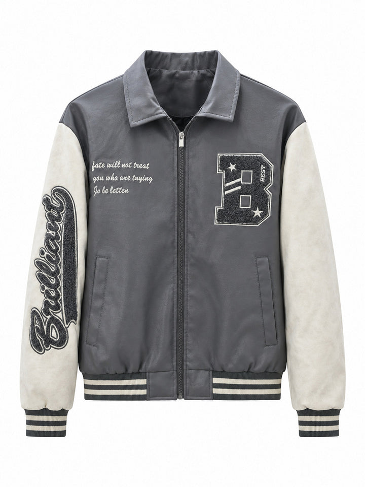 Herren Modische Bomberjacke mit Logo-Details Echo Archiv