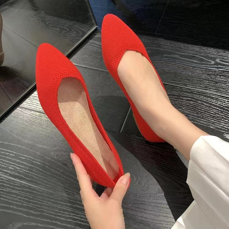 Damen elegante und atmungsaktive Ballerinas mit flexiblem Fußbett Echoarchiv
