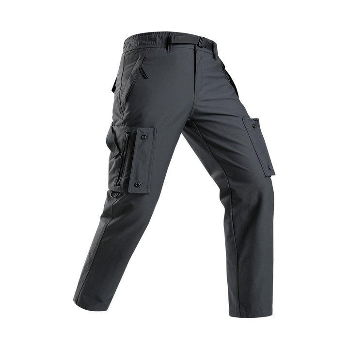 Herren Slim‑Tapered Cargo‑Hose mit Zipper‑Taschen, D‑Ring und Komfortbund Echo Archiv
