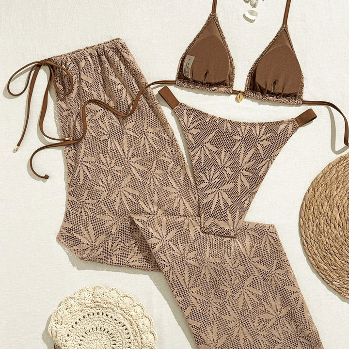 Damen Bikiniset mit modischem Häkelmuster Echo Archiv