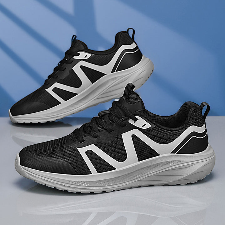 Unisex leichte Mesh‑Walking‑Sneaker mit ergonomischer Wellen‑Zwischensohle und rutschfester Laufsohle – Norré