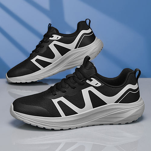 Unisex leichte Mesh‑Walking‑Sneaker mit ergonomischer Wellen‑Zwischensohle und rutschfester Laufsohle – Norré