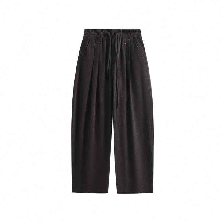 Damen Weite Culotte-Hose mit elastischem Bund und Tunnelzug Echo Archiv