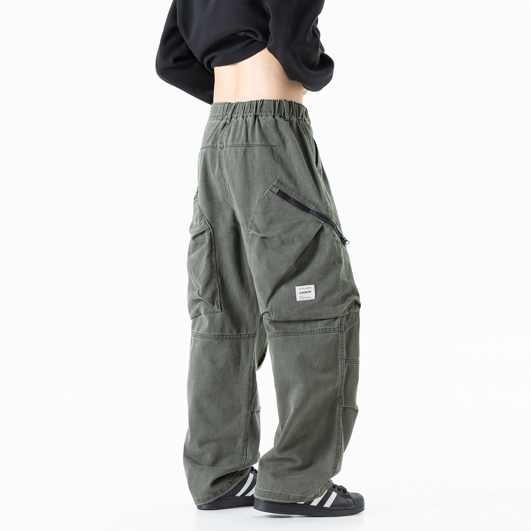 Herren Cargo-Hose mit elastischem Bund, multifunktionalen Taschen und verstellbarem Saum Echo Archiv