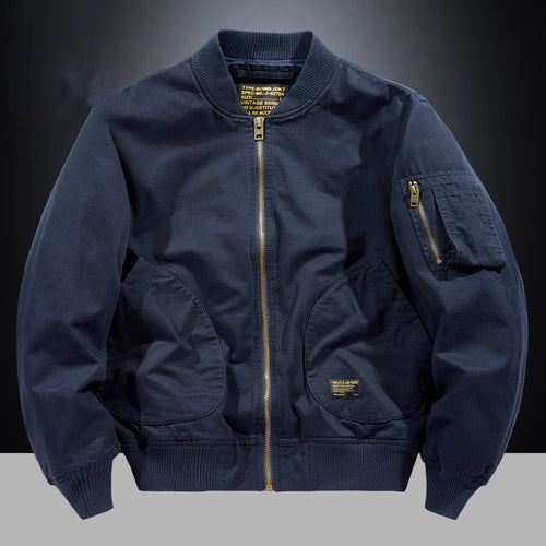 Herren Bomberjacke im Utility-Stil mit Ärmel‑Tasche und Rippbündchen Echoarchiv