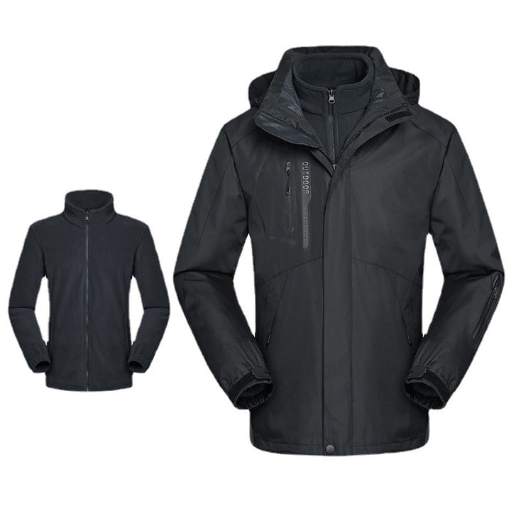 Herren atmungsaktive und wasserfeste Softshell-Outdoorjacke mit verschweißten Nähten und Multifunktions-Taschen Echoarchiv
