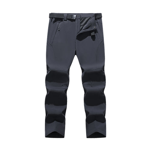 Herren Softshell-Hose für Outdoor mit vorgeformten Knien, integriertem Gürtel und Reißverschlusstaschen Echoarchiv