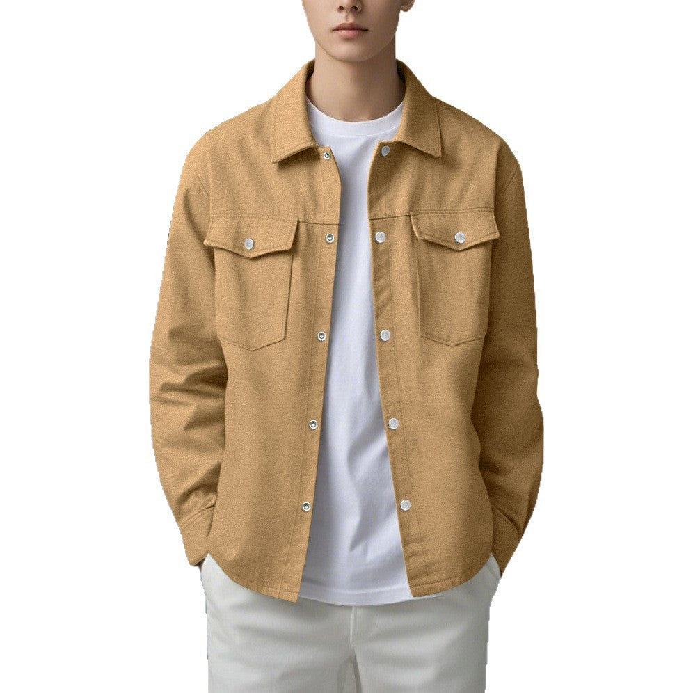 Herren modische Hemdjacke mit praktischen Brusttaschen und modernem Schnitt Echoarchiv