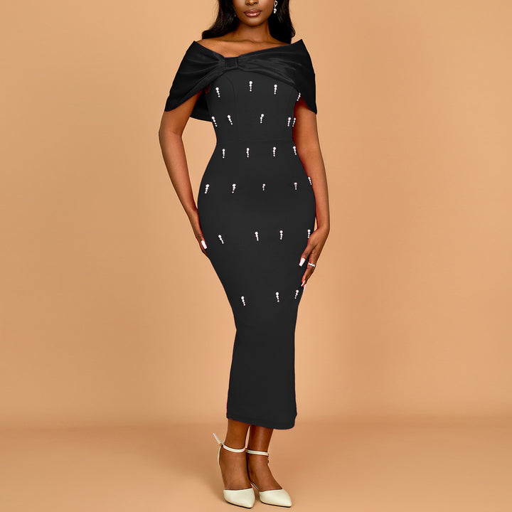 Damen Abendkleid mit schickem Oberteil und funkelnden Applikationen Echo Archiv