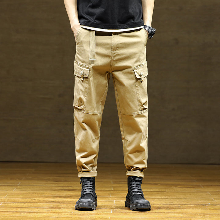 Herren multifunktionale Cargo-Hose mit verstellbarem Bund und zahlreichen Taschen Echoarchiv