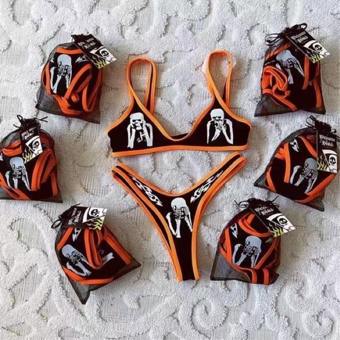 Damen Triangel-Bikini-Set mit aufregendem Grafikdesign Echo Archiv