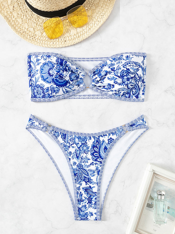 Damen Bandeau Badeanzug Set Echo Archiv