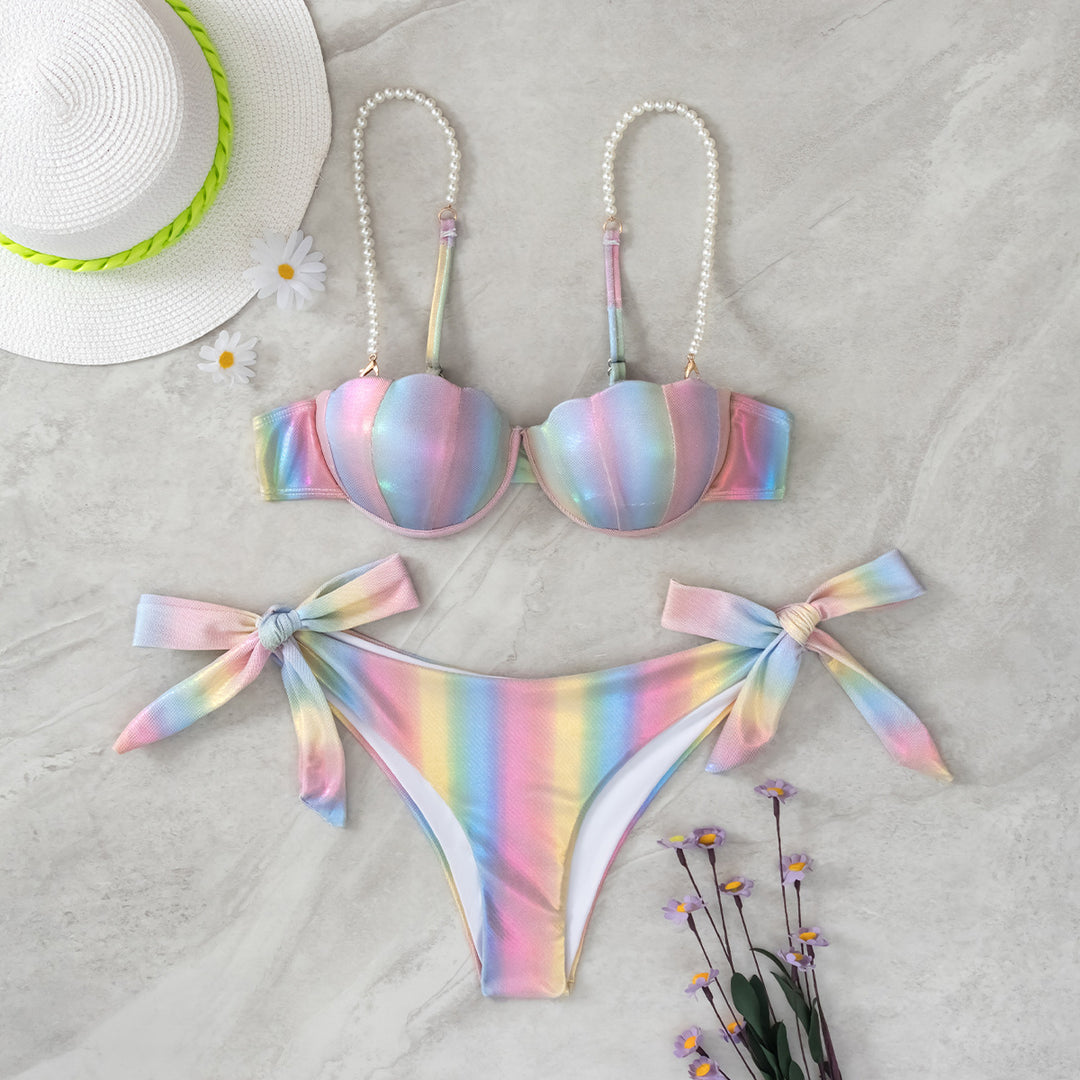 Damen Luxuriöser Bikini mit Muschel-Design Echo Archiv