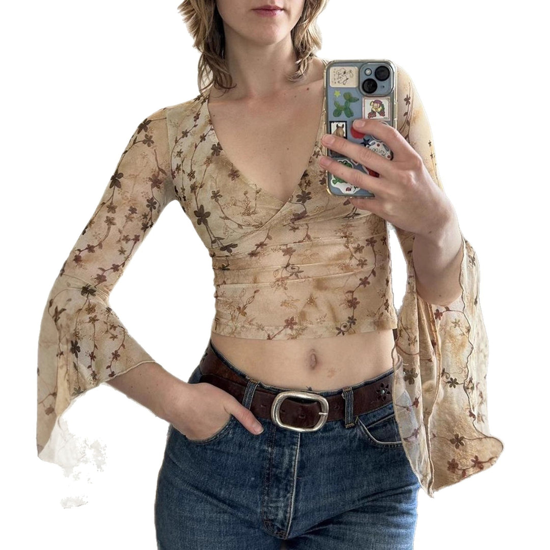 Damen Spitzenbluse mit Rüschendetails Echo Archiv