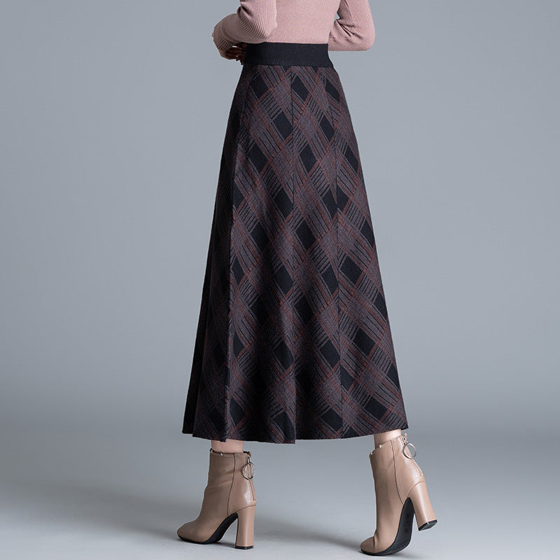 Damen Eleganter, plissierter Maxirock Echo Archiv