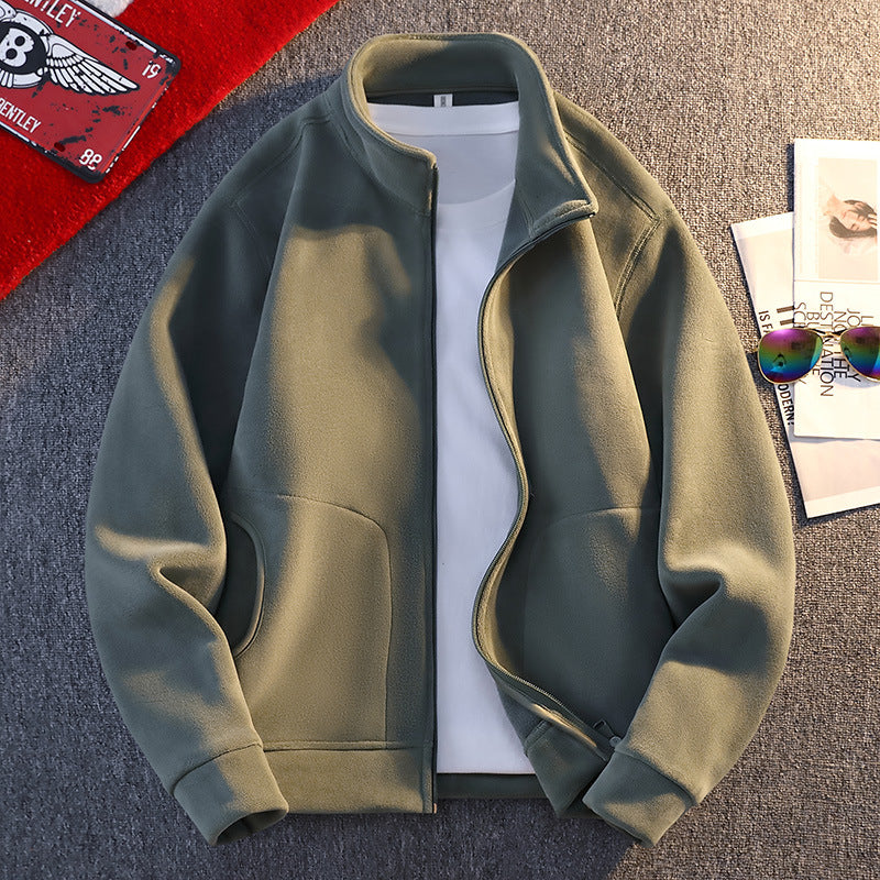 Herren Fleecejacke mit praktischen Taschen und durchgehendem Reißverschluss Echoarchiv