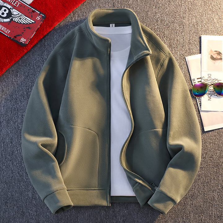 Herren Fleecejacke mit praktischen Taschen und durchgehendem Reißverschluss Echoarchiv