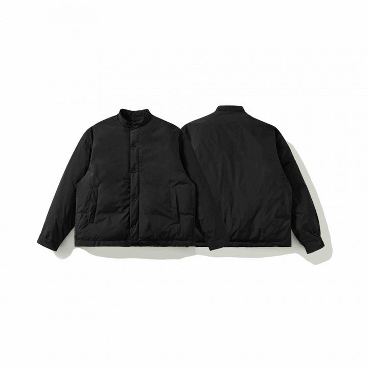 Unisex Boxy wattierte Kurzjacke mit Stehkragen und verdeckter Druckknopfleiste Echo Archiv