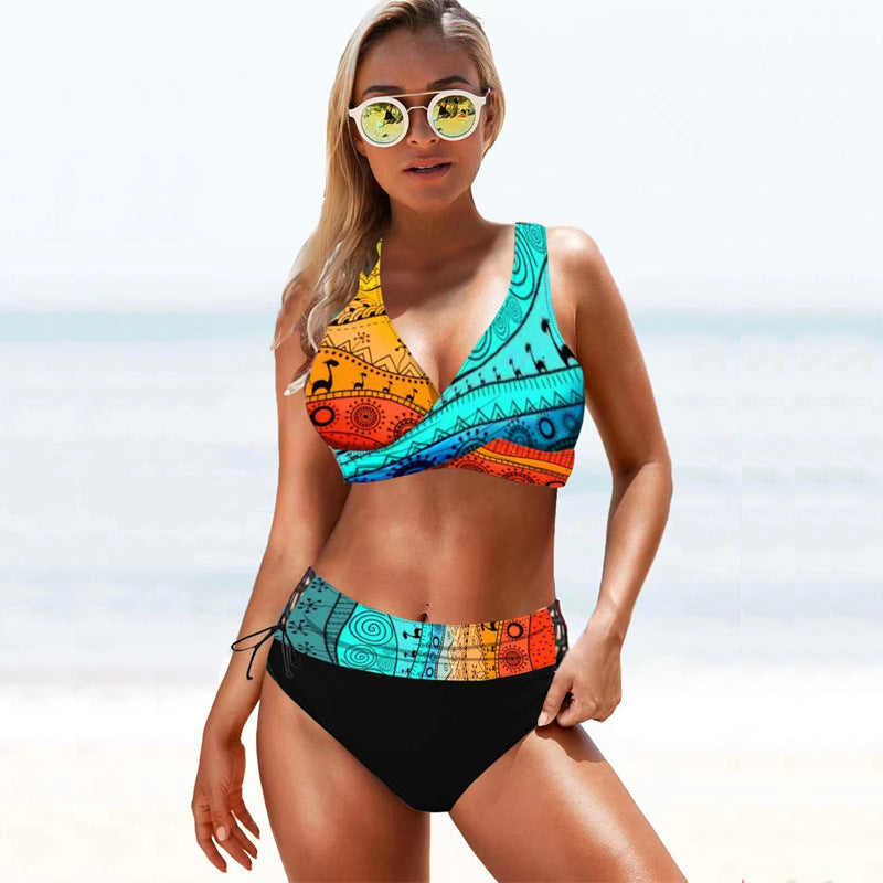 Damen Bikini-Set mit komfortablem Wickeldesign Echo Archiv