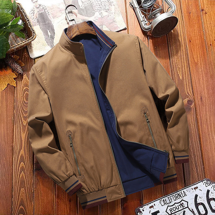 Herren Moderne Freizeitjacke mit Stehkragen Echo Archiv