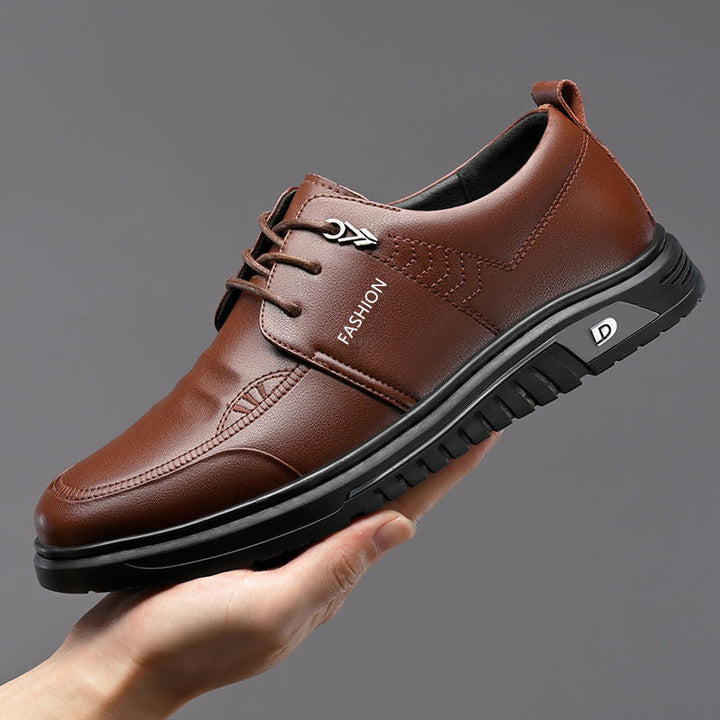Herren Elegante Schnürschuhe aus hochwertigem Leder mit rutschfester Sohle – Tavélo