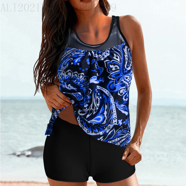 Damen Sportliches Strandoutfit mit modischer Raffung Echo Archiv