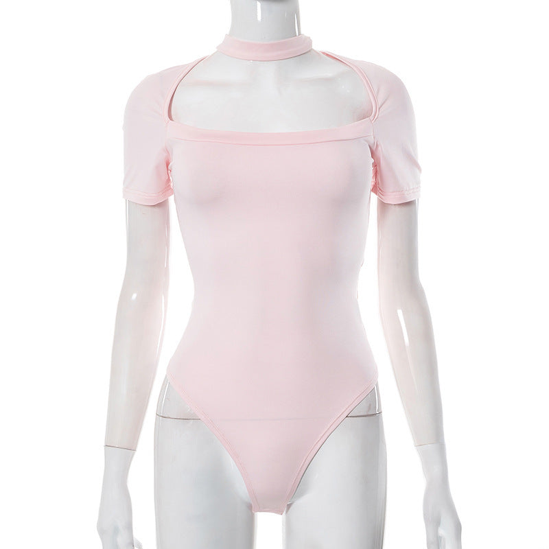 Damen athletischer Body mit schulterfreiem Design Echo Archiv