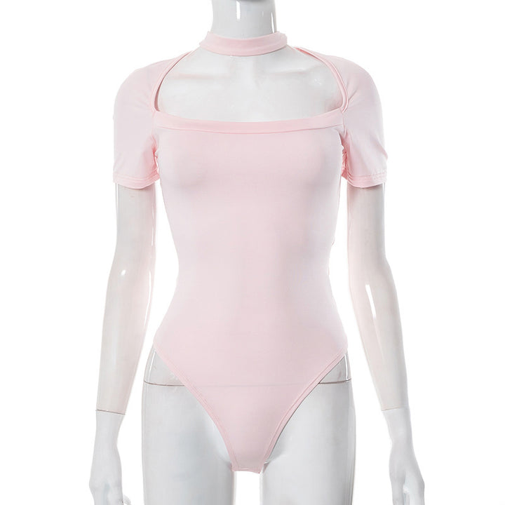 Damen athletischer Body mit schulterfreiem Design Echo Archiv