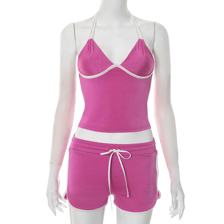 Damen Sportliches Bikini-Set mit gefüttertem und trägerlosen Top Echo Archiv