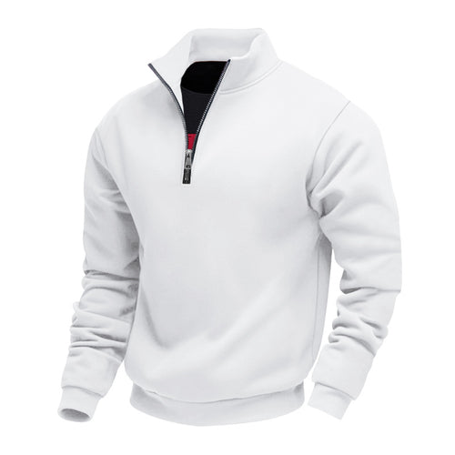 Herren strukturierter Pullover mit Reißverschluss Echoarchiv