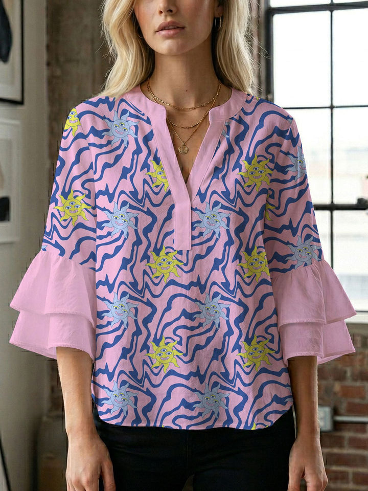 Damen Bluse mit wunderschönen floralem Design Echo Archiv