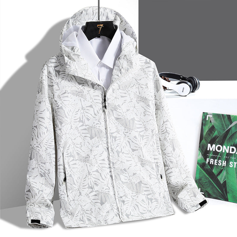 Herren Sportliche Übergangsjacke mit floralem Muster Echo Archiv