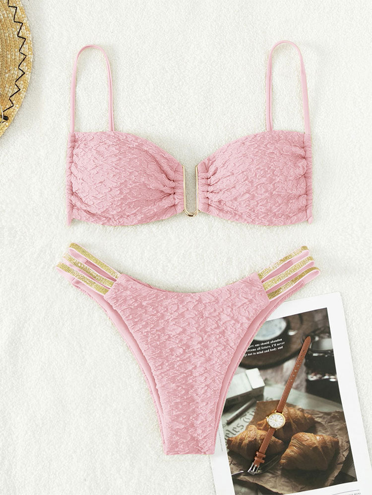 Damen Push-Up-Bikini mit elegantem Rüschendesign Echo Archiv