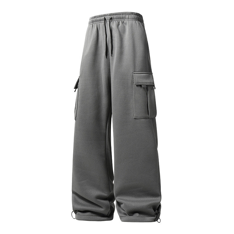 Herren Weite Cargo-Jogginghose mit Thermofleece, Tunnelzugbund & verstellbaren Beinabschlüssen Echoarchiv